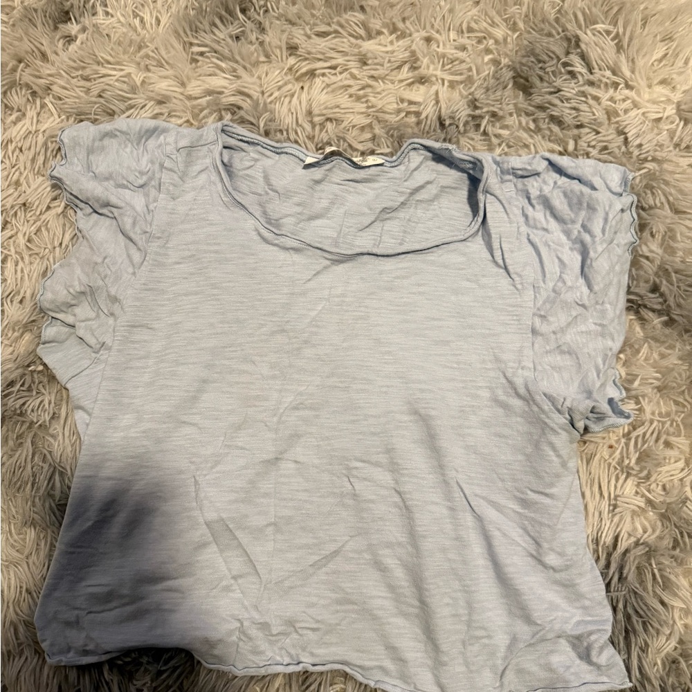 Altar'd State Light Blue Short Sleeve Top